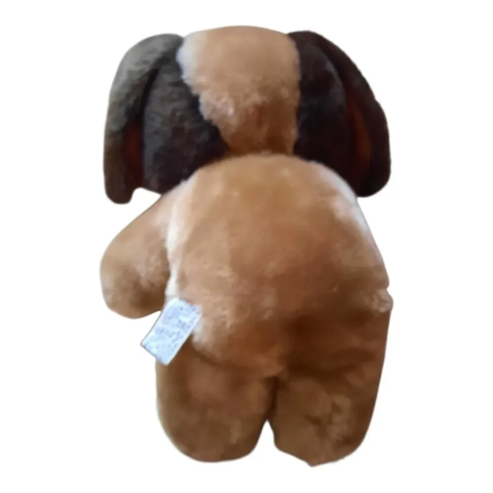 Plush Dog Toy - Brown and Tan